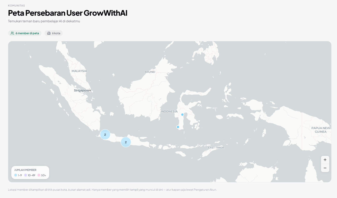 GWA sekarang punya fitur Member Maps 🗺️