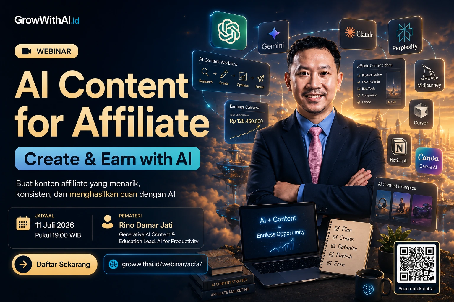 Malam Ini!!! 🚀 AI Content for Affiliate: Create & Earn with AI